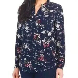 Hilary Radley Blouse Long Sleeve Size L